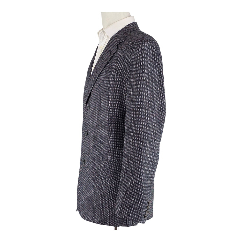 Americana Heritage H. Freeman & Son Wool Tweed Blazer Men 46R Navy Gray Textured - Picture 8 of 16